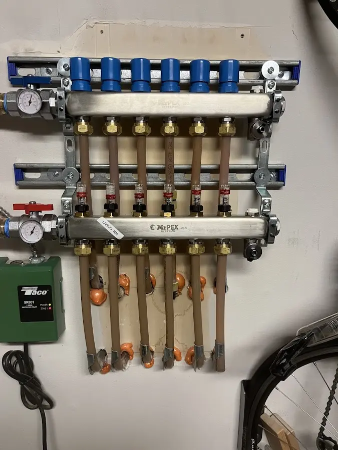 Plumber performing Gas Line Installation at a residential property in Sherwood